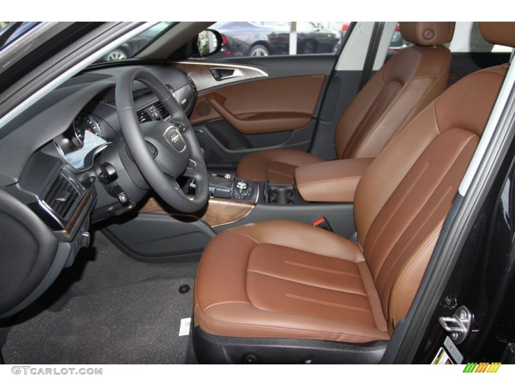 Nougat Brown Interior 2013 Audi A6 3.0T quattro Sedan Photo #68378641