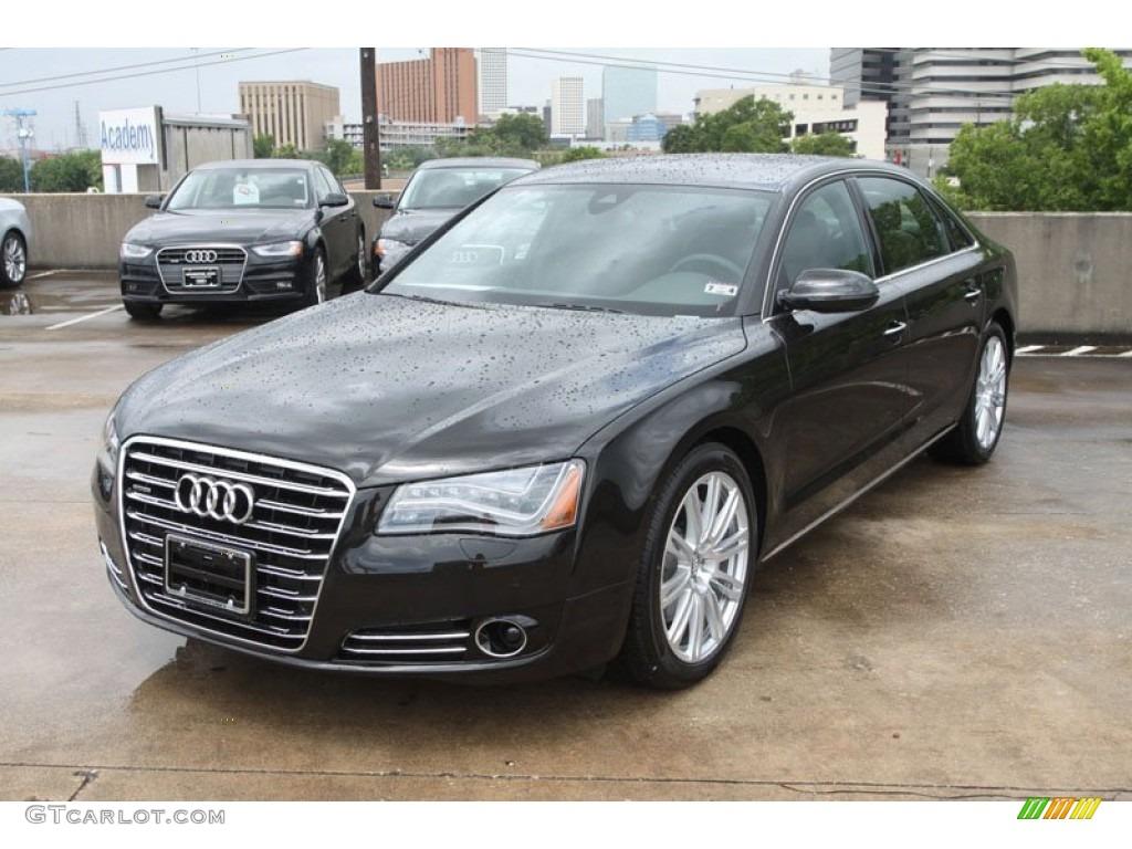 Havanna Black Metallic 2013 Audi A8 L 3.0T quattro Exterior Photo #68379105