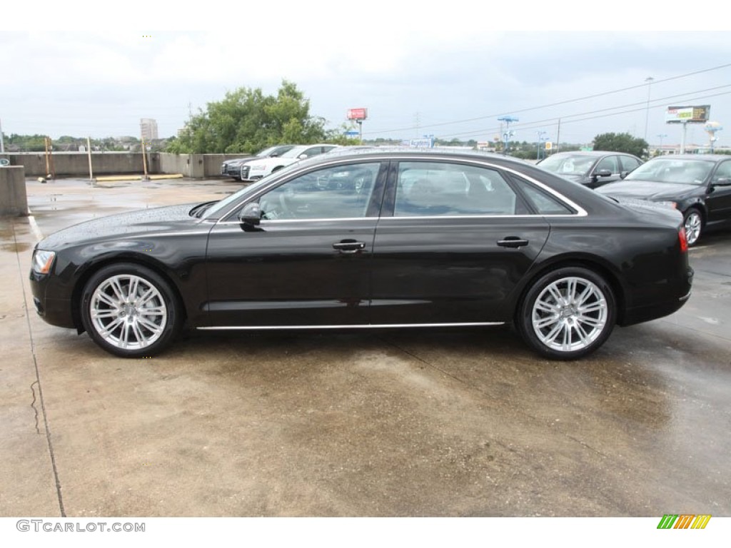 Havanna Black Metallic 2013 Audi A8 L 3.0T quattro Exterior Photo #68379120