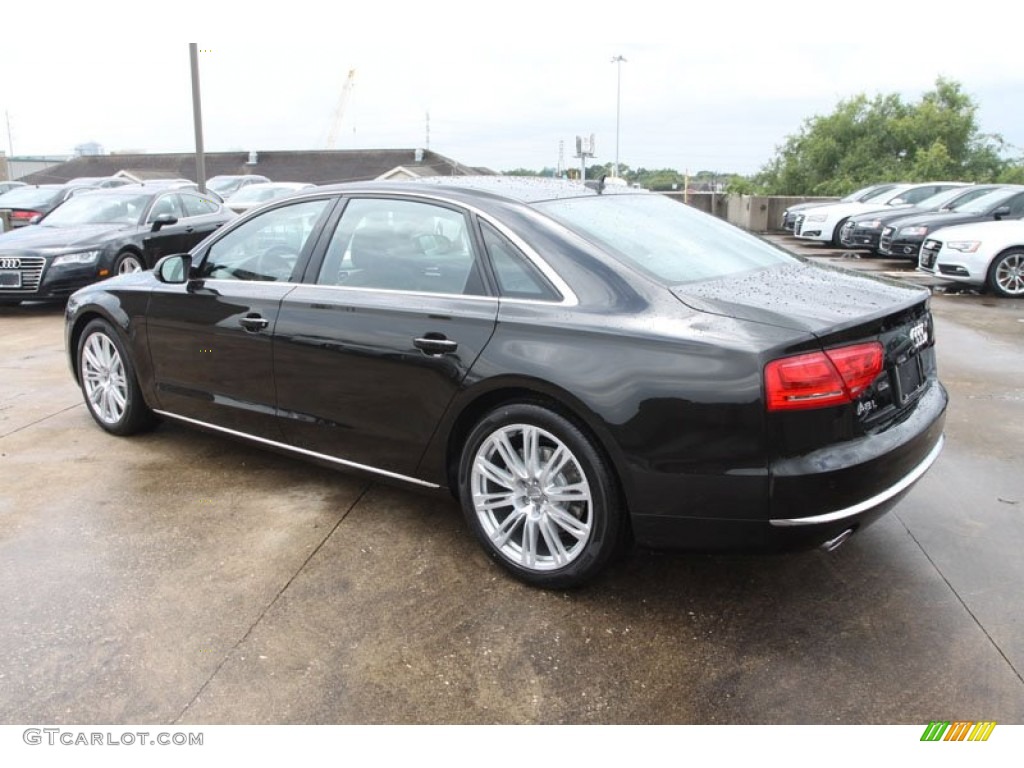 Havanna Black Metallic 2013 Audi A8 L 3.0T quattro Exterior Photo #68379126