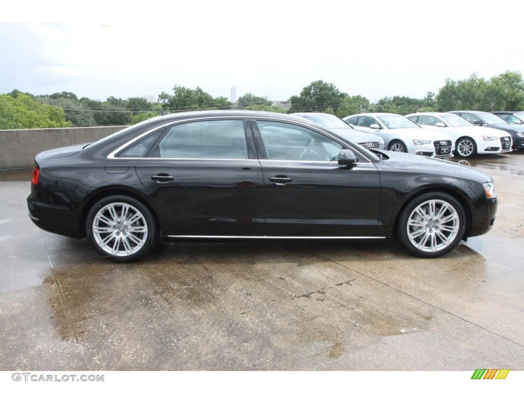 Havanna Black Metallic 2013 Audi A8 L 3.0T quattro Exterior Photo #68379153