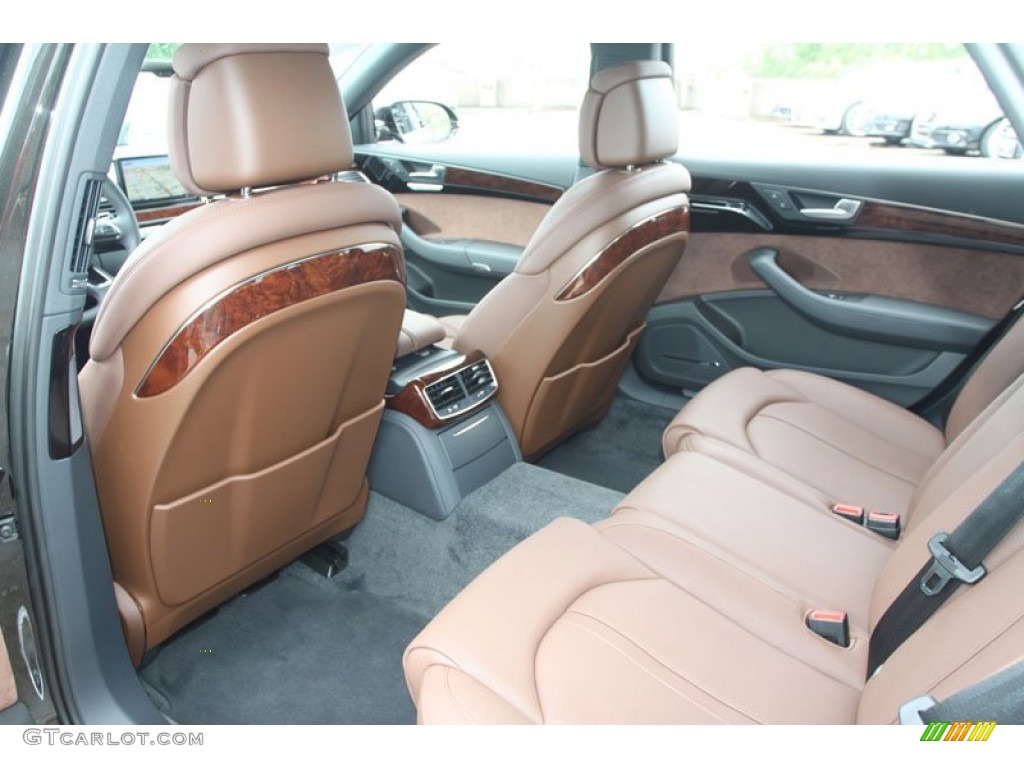 Nougat Brown Interior 2013 Audi A8 L 3.0T quattro Photo #68379237