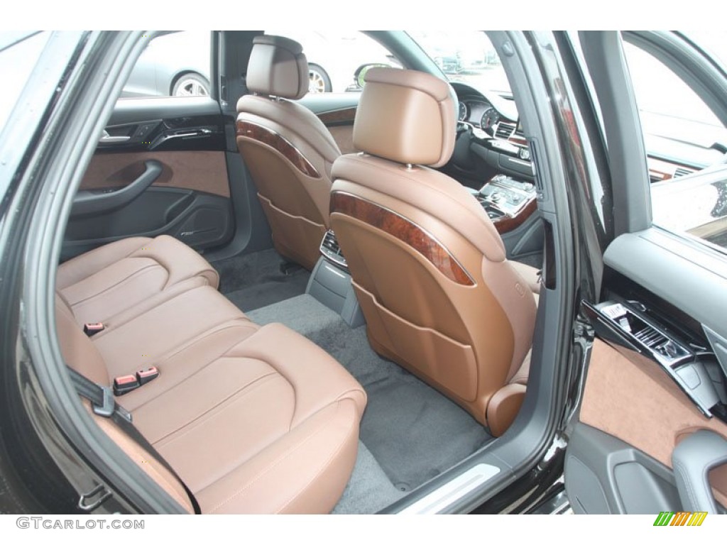 Nougat Brown Interior 2013 Audi A8 L 3.0T quattro Photo #68379270
