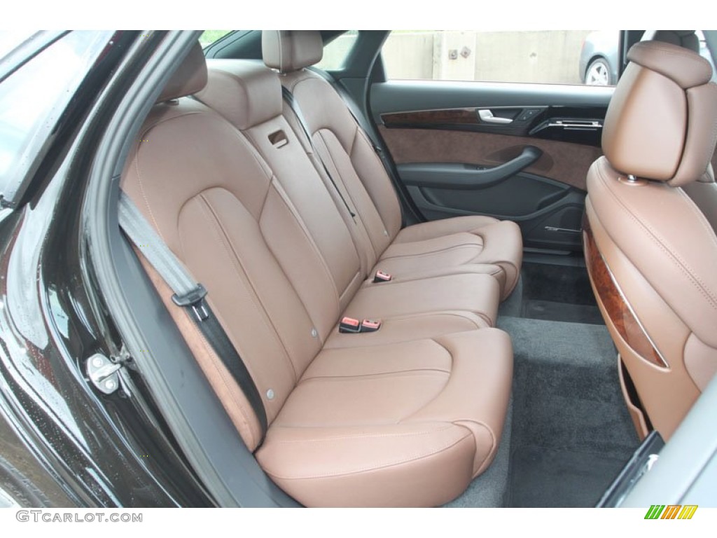 2013 Audi A8 L 3.0T quattro Rear Seat Photo #68379279