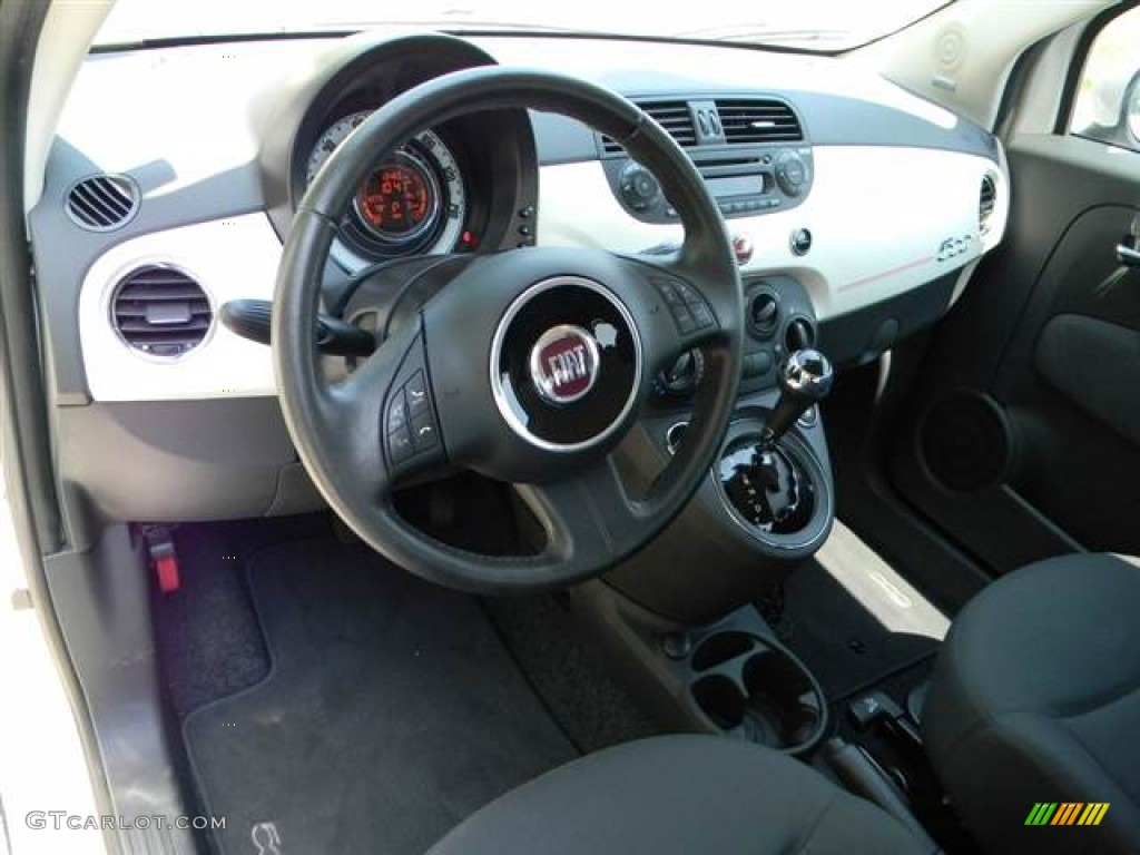 2012 Fiat 500 Pop Tessuto Grigio/Nero (Grey/Black) Dashboard Photo #68380134