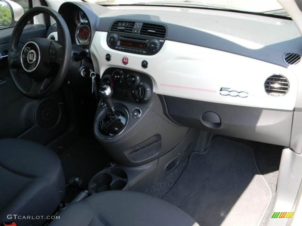 2012 Fiat 500 Pop Tessuto Grigio/Nero (Grey/Black) Dashboard Photo #68380176