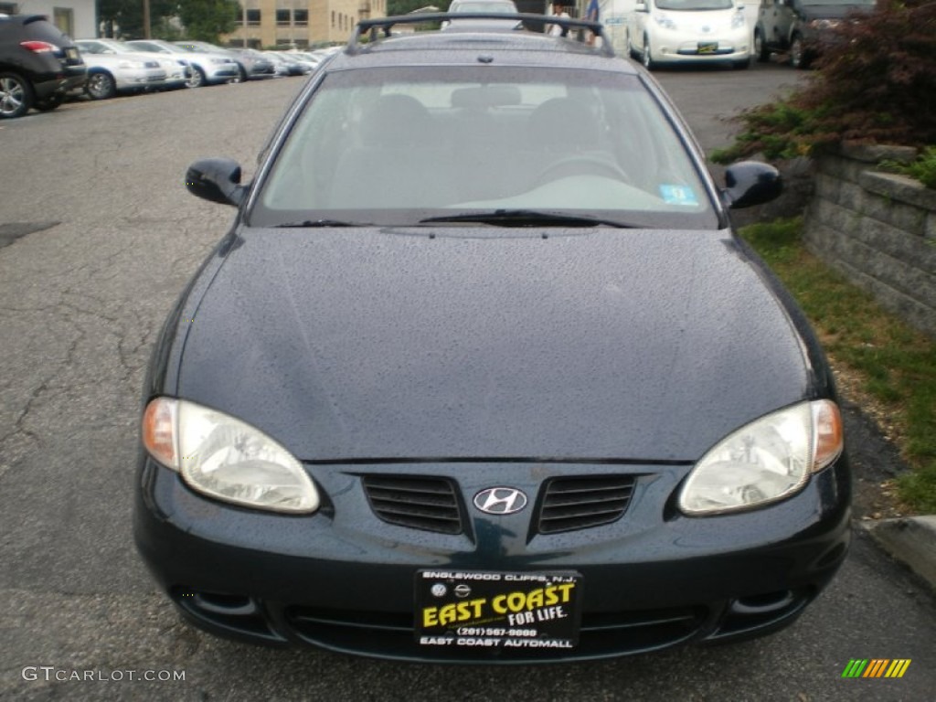 2000 Elantra GLS Wagon - Mystic Teal Mica / Gray photo #2