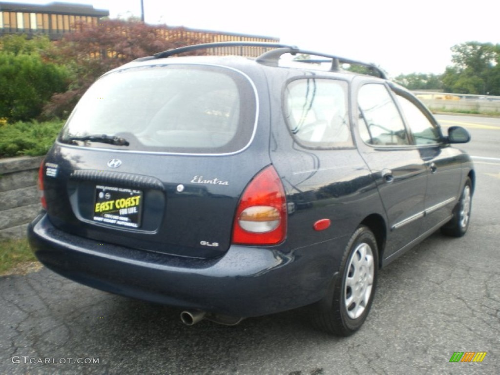 2000 Elantra GLS Wagon - Mystic Teal Mica / Gray photo #4