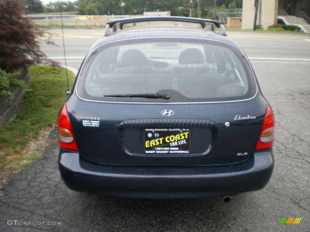 2000 Elantra GLS Wagon - Mystic Teal Mica / Gray photo #5