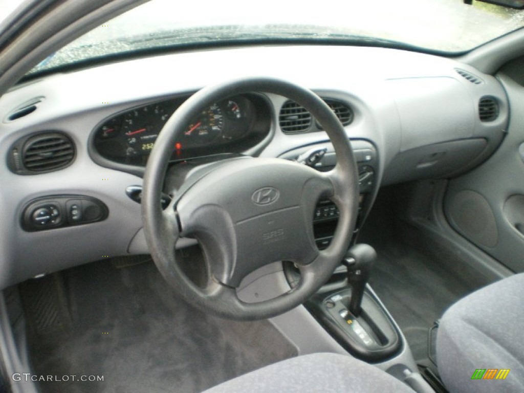 2000 Elantra GLS Wagon - Mystic Teal Mica / Gray photo #10
