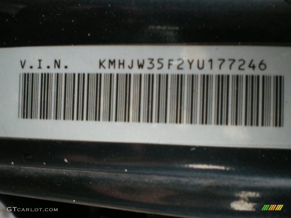 2000 Elantra GLS Wagon - Mystic Teal Mica / Gray photo #16