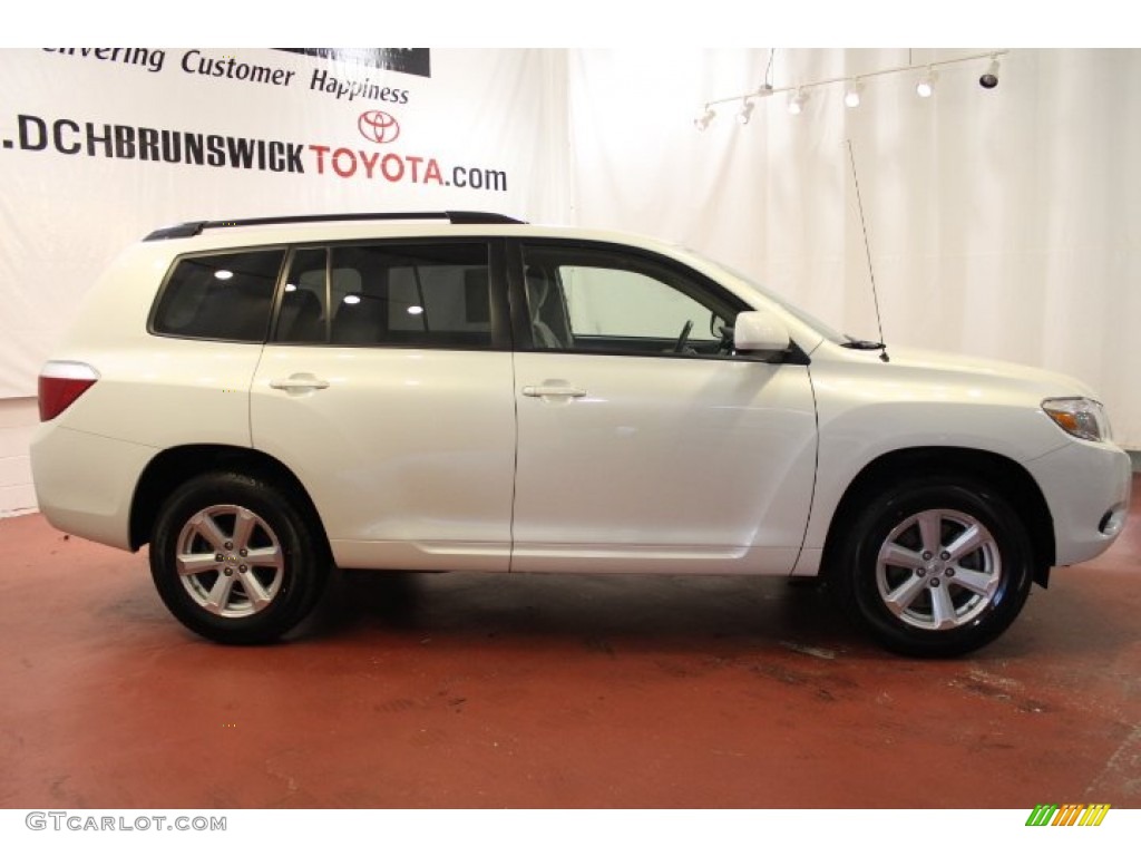2009 Highlander V6 4WD - Blizzard White Pearl / Ash photo #2