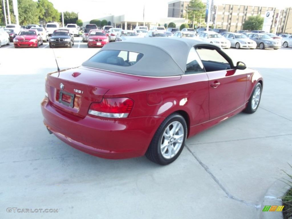 2009 1 Series 128i Convertible - Crimson Red / Taupe photo #3