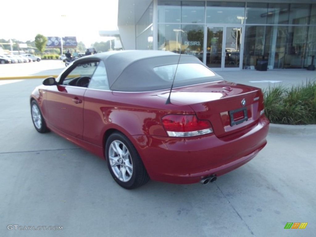 2009 1 Series 128i Convertible - Crimson Red / Taupe photo #4