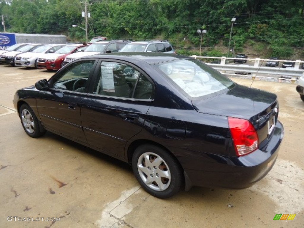 2006 Elantra GLS Sedan - Moonlit Dark Blue / Gray photo #2