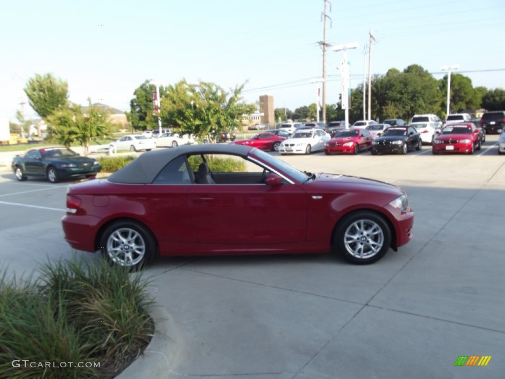 2009 1 Series 128i Convertible - Crimson Red / Taupe photo #6