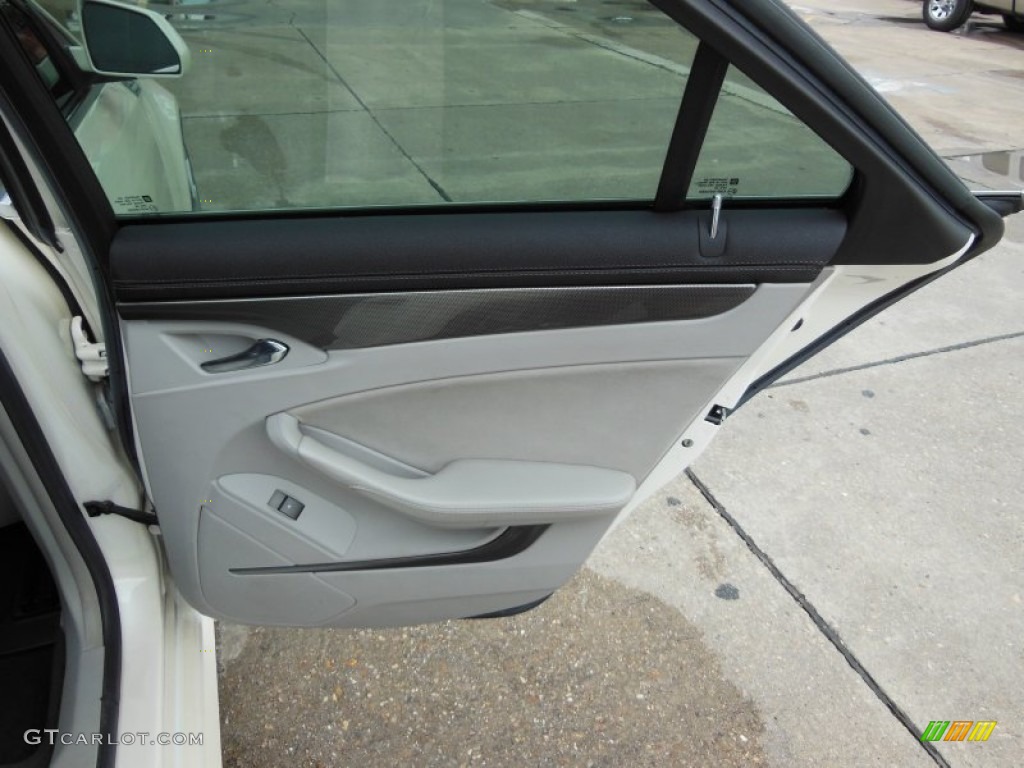 2009 CTS -V Sedan - White Diamond Tri-Coat / Light Titanium/Ebony photo #11