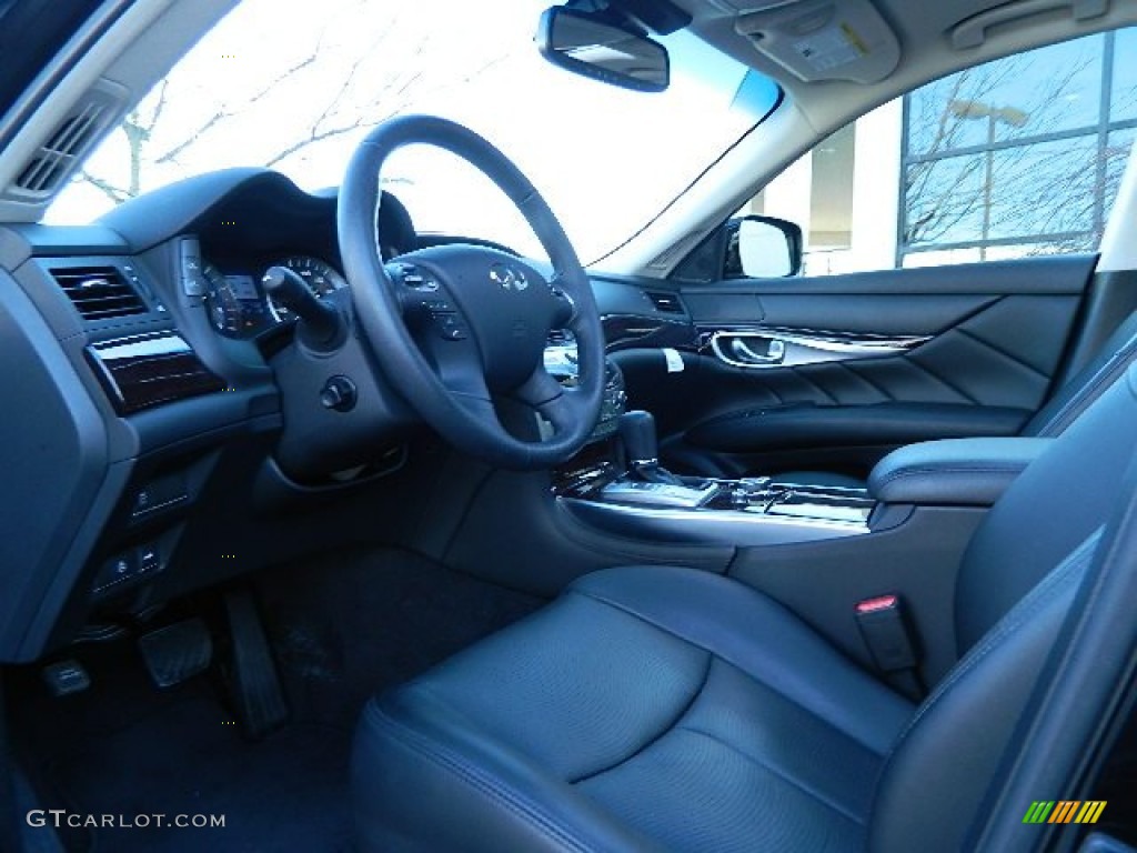 Graphite Interior 2012 Infiniti M 56x AWD Sedan Photo #68383683