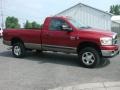 2008 Inferno Red Crystal Pearl Dodge Ram 2500 SLT Regular Cab  photo #16