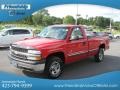 2001 Victory Red Chevrolet Silverado 1500 LS Regular Cab 4x4  photo #3