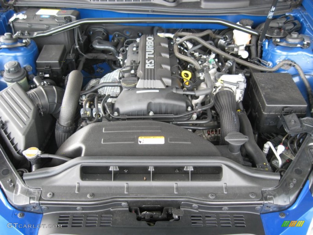 2012 Genesis Coupe 2.0T - Mirabeau Blue / Black Cloth photo #10