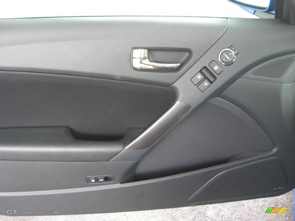 2012 Genesis Coupe 2.0T - Mirabeau Blue / Black Cloth photo #16