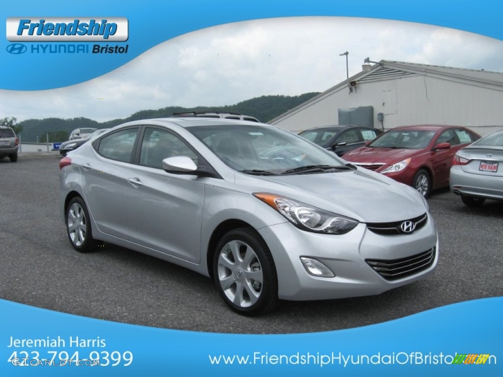 2013 Elantra Limited - Shimmering Air Silver / Gray photo #5