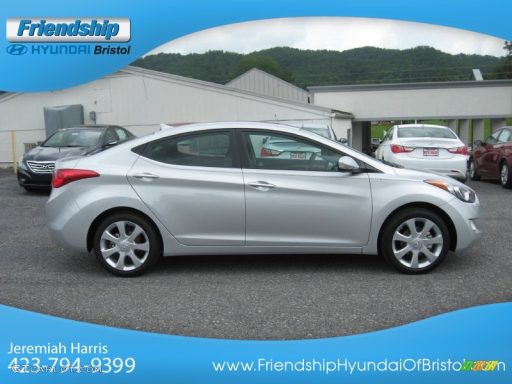 2013 Elantra Limited - Shimmering Air Silver / Gray photo #6