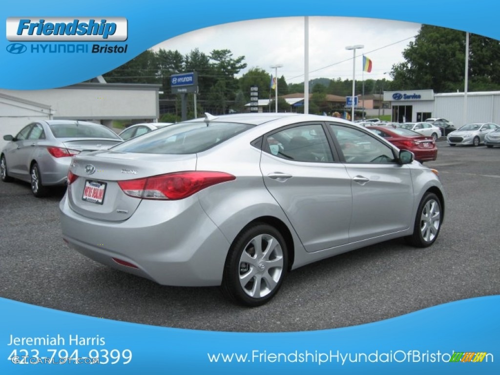 2013 Elantra Limited - Shimmering Air Silver / Gray photo #7