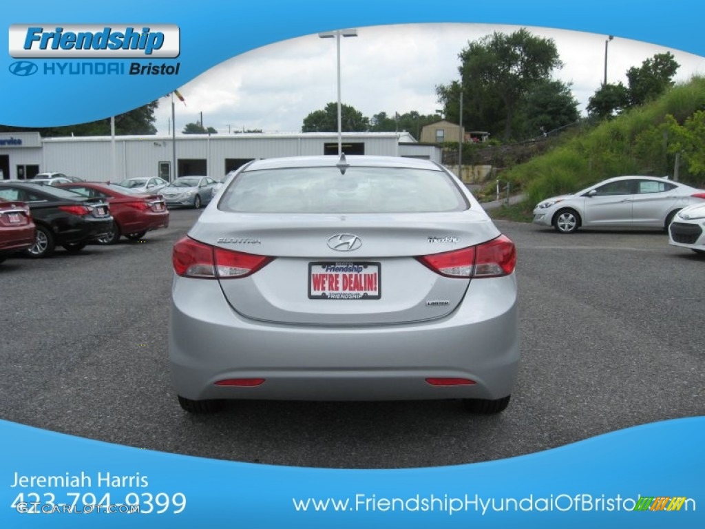 2013 Elantra Limited - Shimmering Air Silver / Gray photo #8