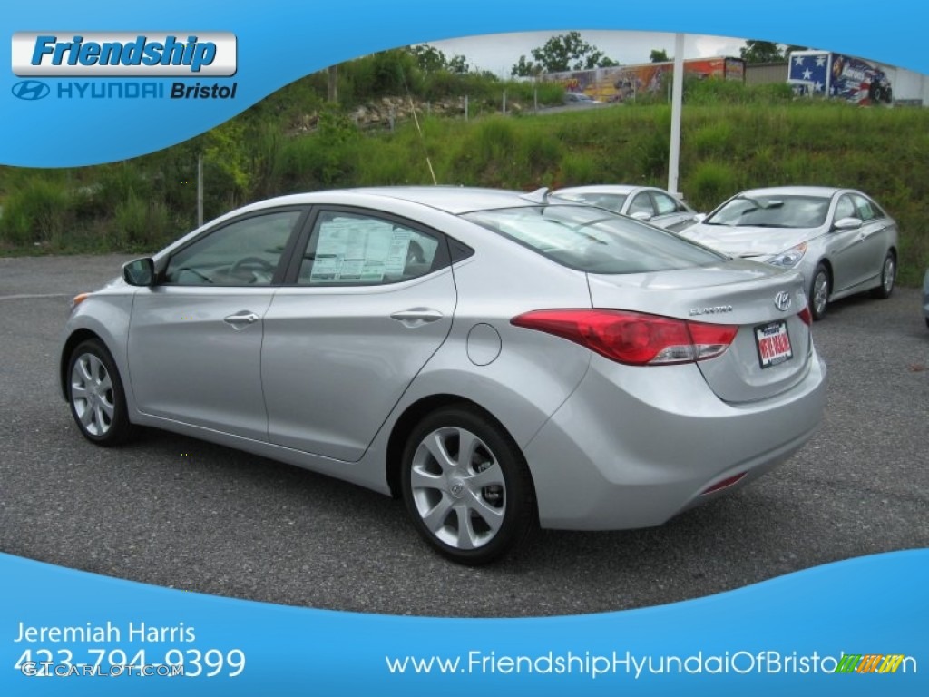 2013 Elantra Limited - Shimmering Air Silver / Gray photo #9