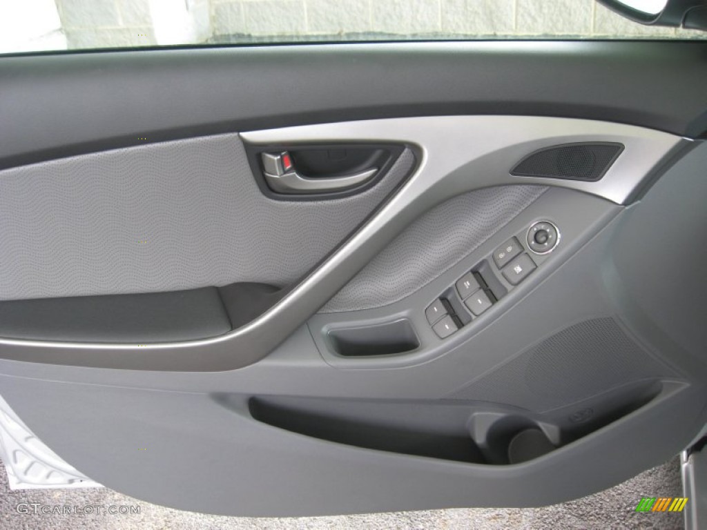 2013 Elantra Limited - Shimmering Air Silver / Gray photo #16