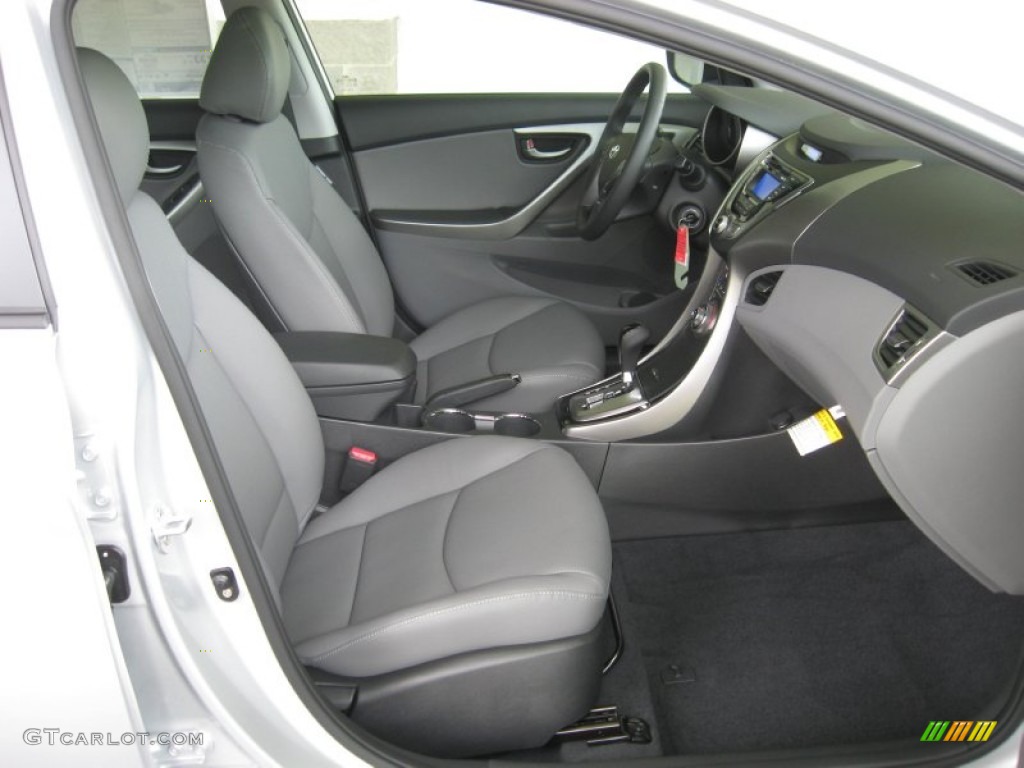 2013 Elantra Limited - Shimmering Air Silver / Gray photo #20