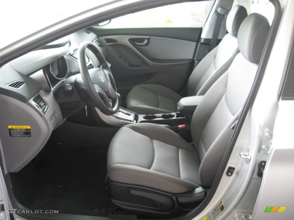 2013 Elantra GLS - Shimmering Air Silver / Gray photo #14