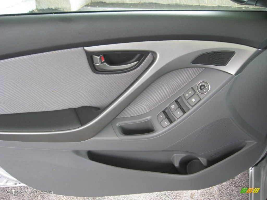 2013 Elantra GLS - Shimmering Air Silver / Gray photo #16