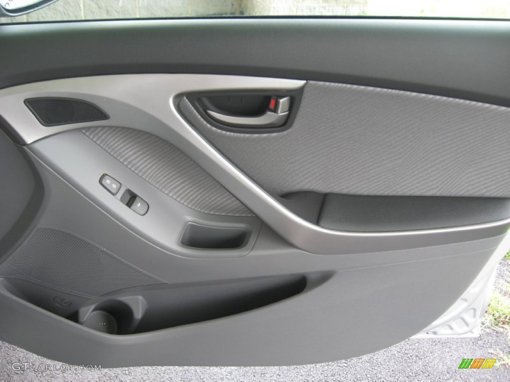 2013 Elantra GLS - Shimmering Air Silver / Gray photo #22