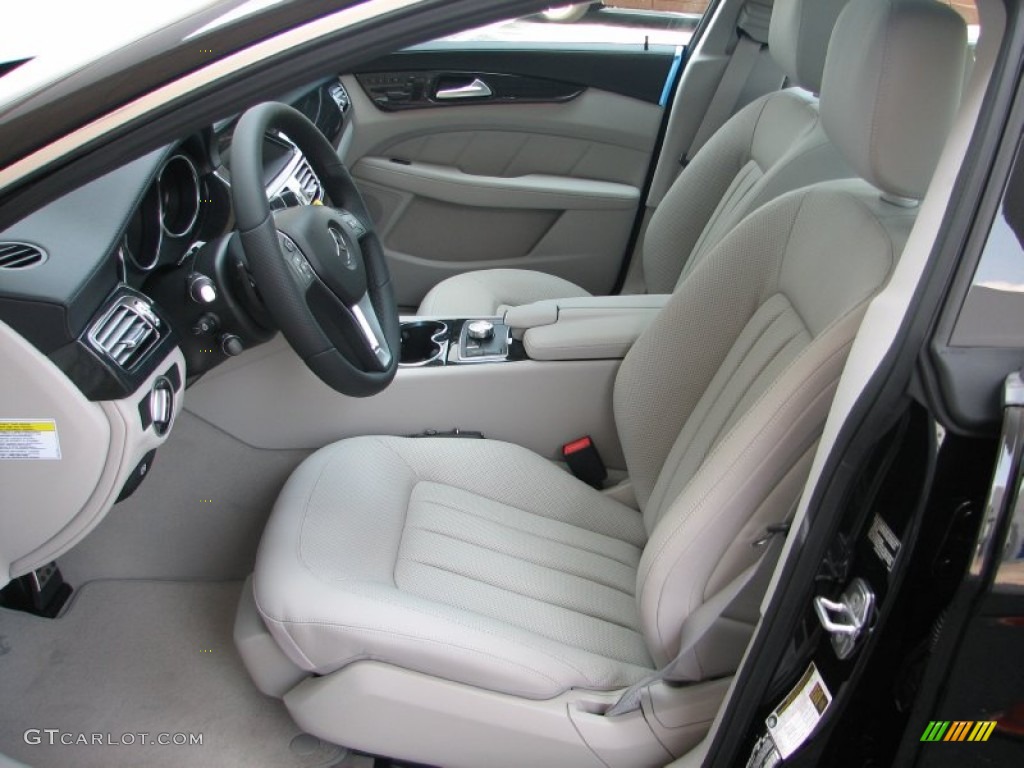 Ash/Black Interior 2013 Mercedes-Benz CLS 550 4Matic Coupe Photo #68386020