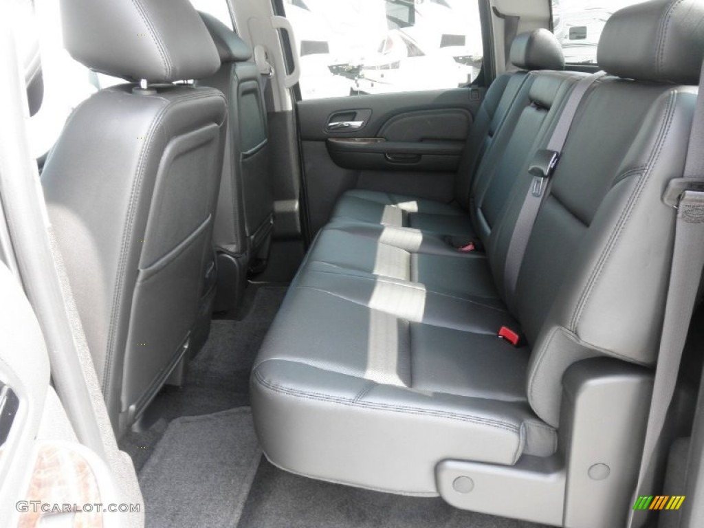 Ebony Interior 2013 GMC Sierra 3500HD Denali Crew Cab 4x4 Photo #68386647