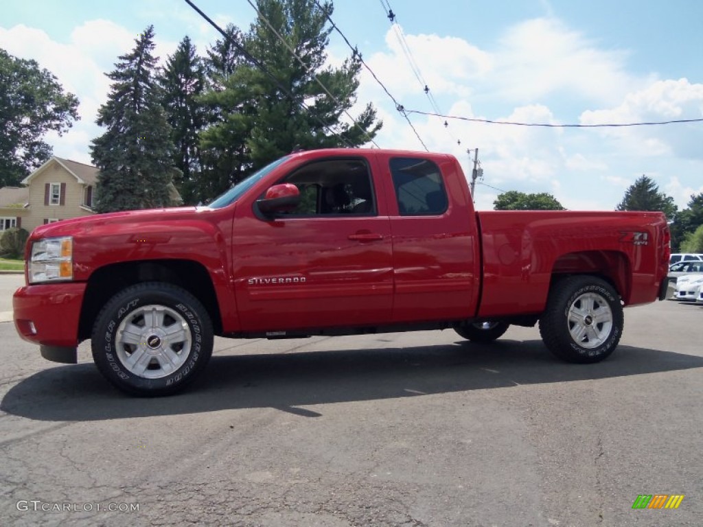 2013 Silverado 1500 LT Extended Cab 4x4 - Victory Red / Ebony photo #5