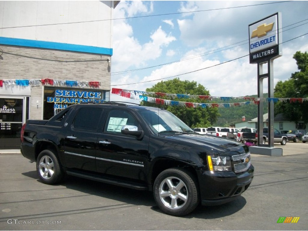 2013 Avalanche LTZ 4x4 Black Diamond Edition - Black / Ebony photo #1