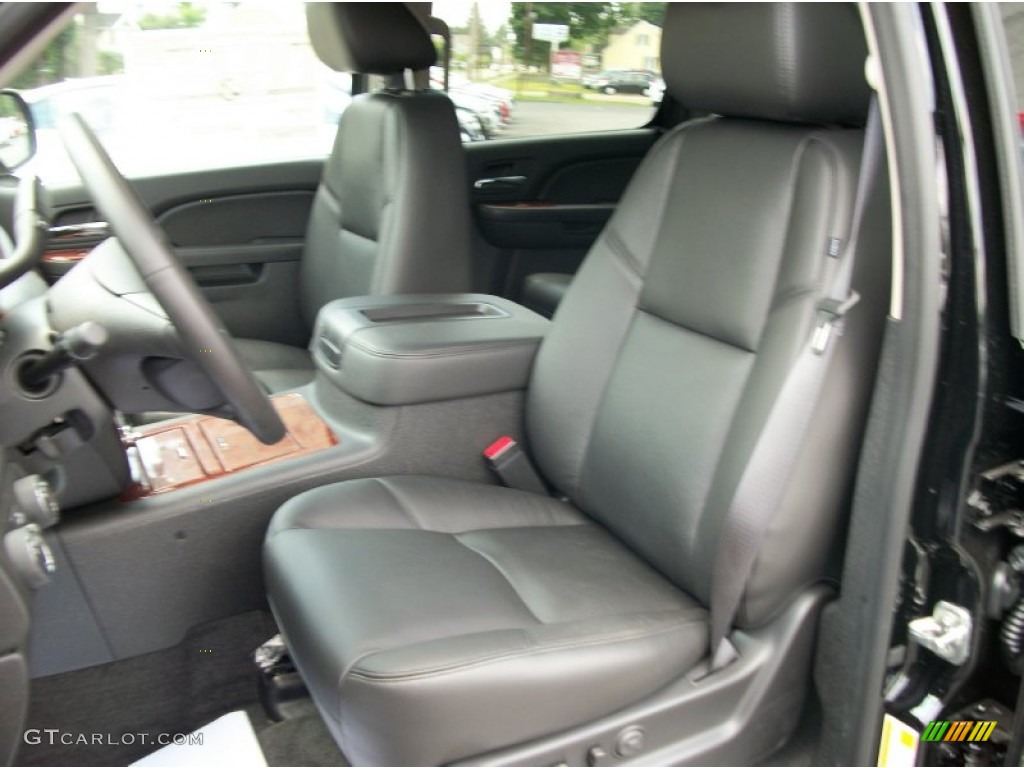 Ebony Interior 2013 Chevrolet Avalanche LTZ 4x4 Black Diamond Edition Photo #68387652