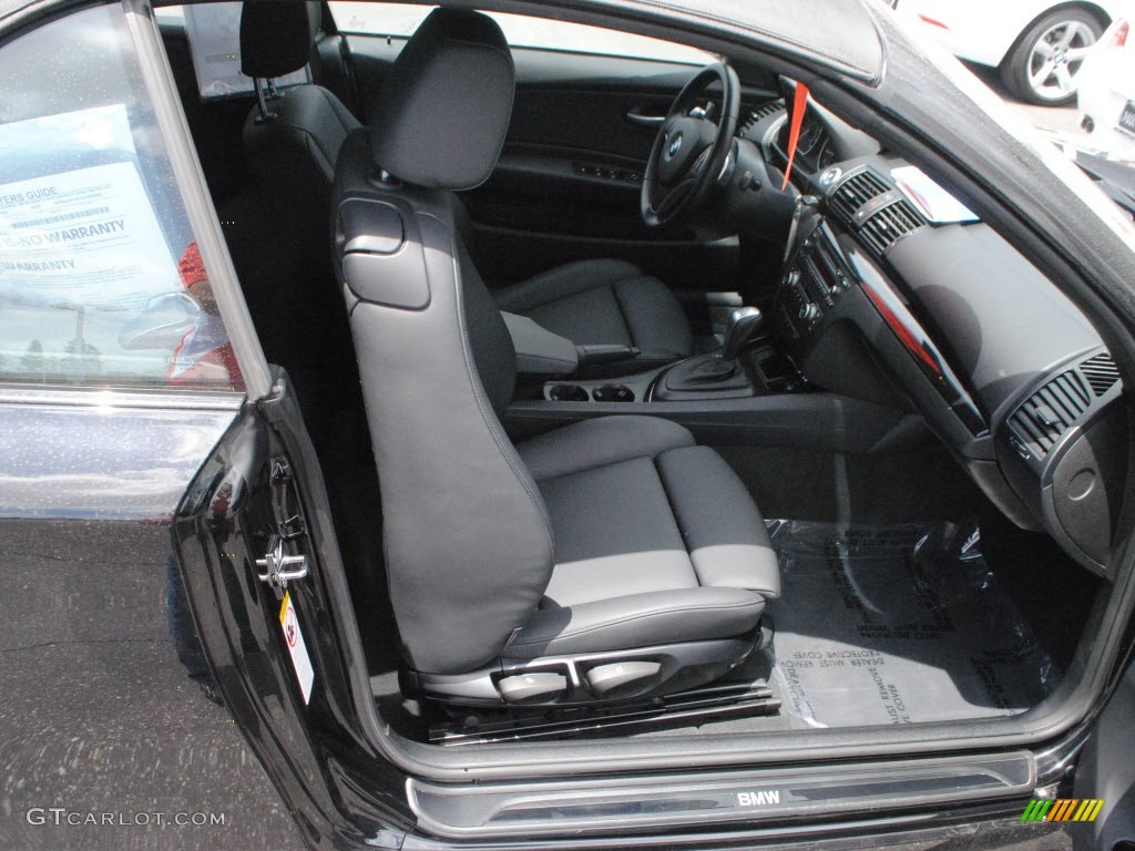 2009 1 Series 128i Convertible - Jet Black / Black photo #6