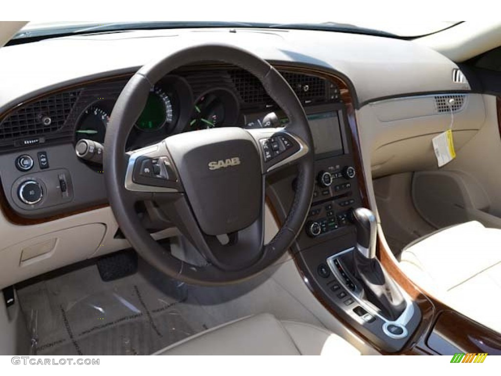 Parchment Interior 2011 Saab 9-5 Turbo4 Premium Sedan Photo #68388519