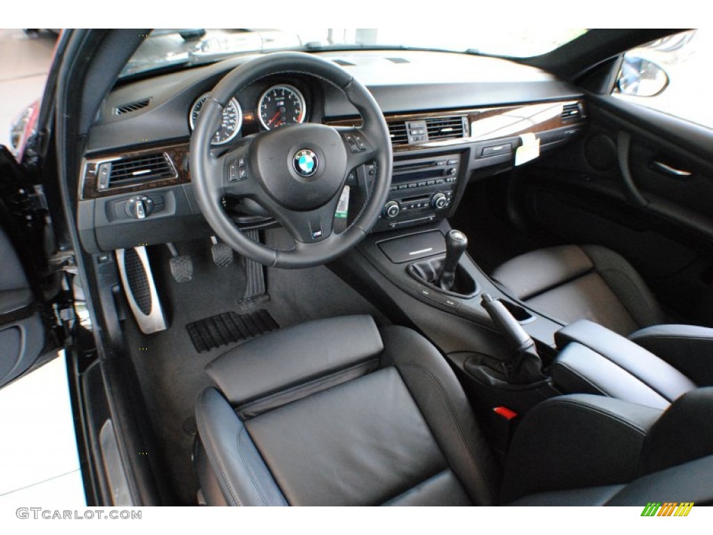 Black Novillo Leather Interior 2009 BMW M3 Coupe Photo #68389347