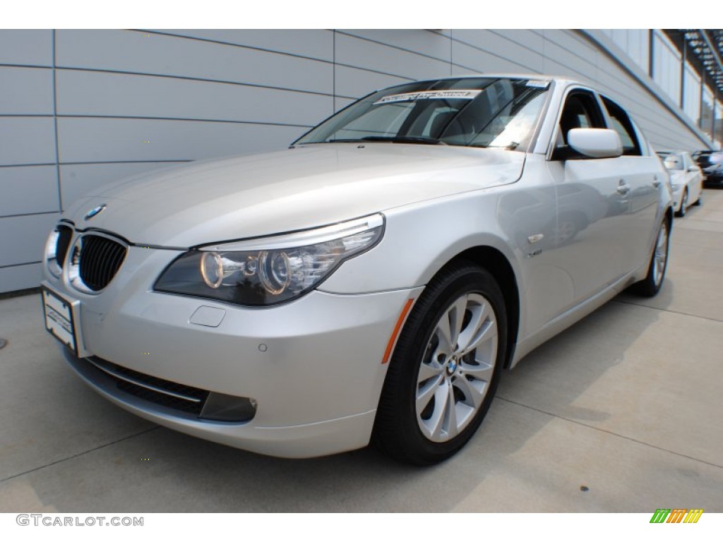 2010 5 Series 535i xDrive Sedan - Titanium Silver Metallic / Black photo #1