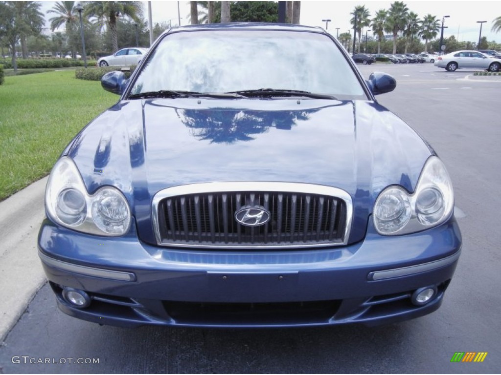 2005 Sonata LX V6 - Ardor Blue / Black photo #3