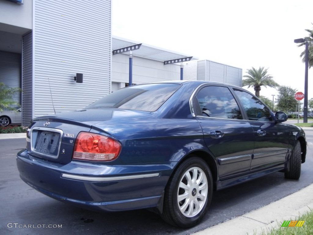 2005 Sonata LX V6 - Ardor Blue / Black photo #6