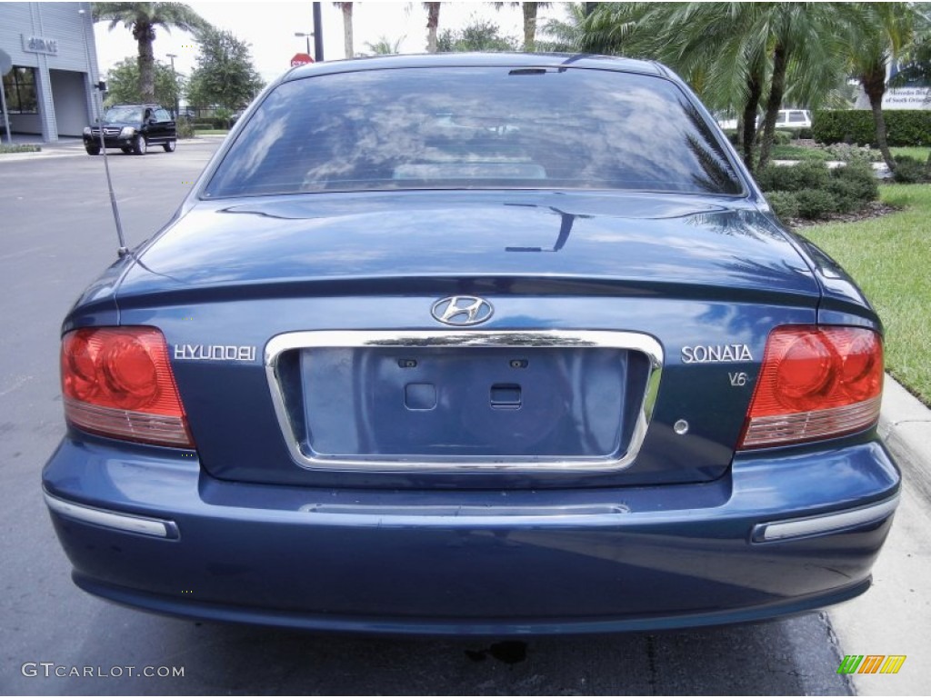 2005 Sonata LX V6 - Ardor Blue / Black photo #7