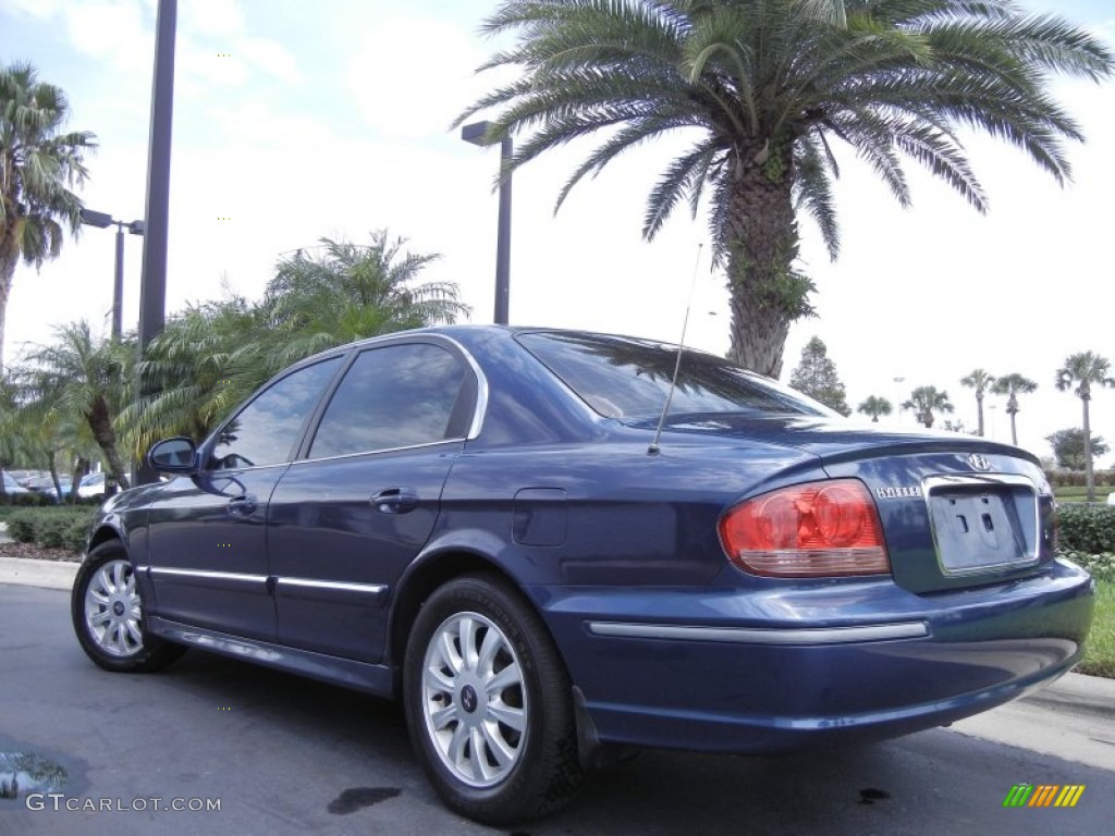 2005 Sonata LX V6 - Ardor Blue / Black photo #8