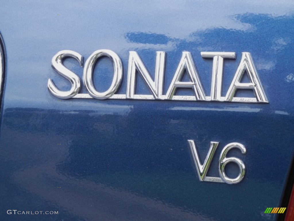 2005 Sonata LX V6 - Ardor Blue / Black photo #9